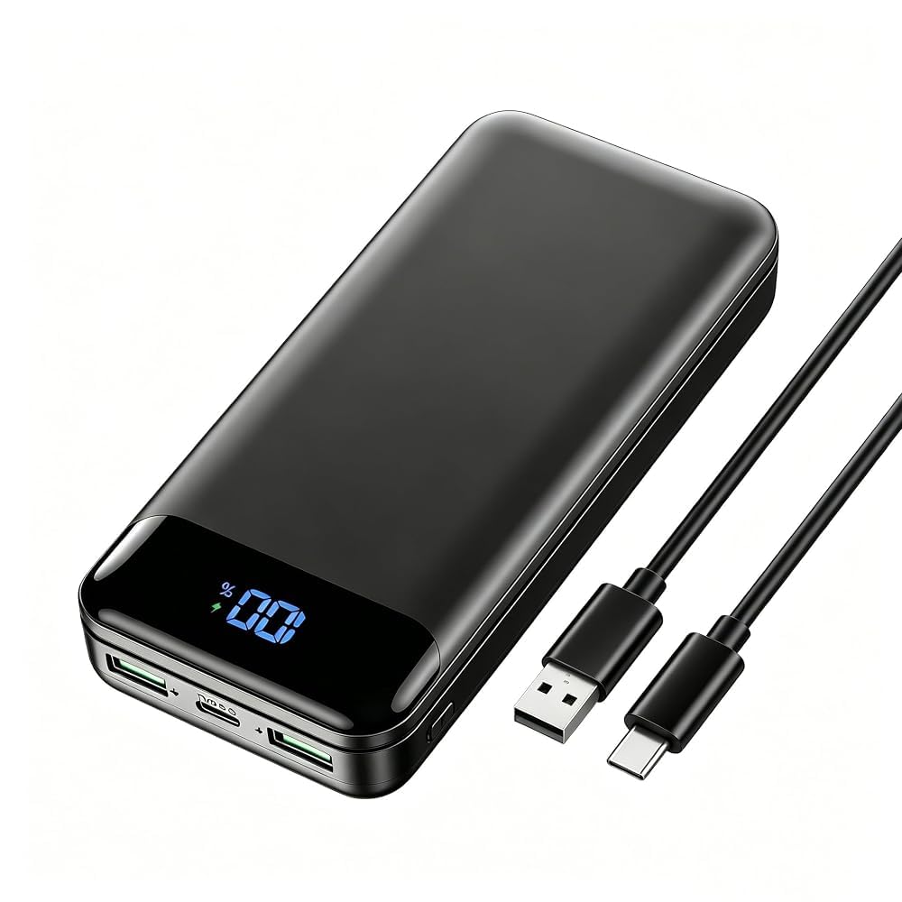 511nC0bq9QL._SY1000_.jpg Enerwow Power Bank 27000 mAh – 22.5W Schnellladung mit USB-C für iPhone & mehr – Bild 1