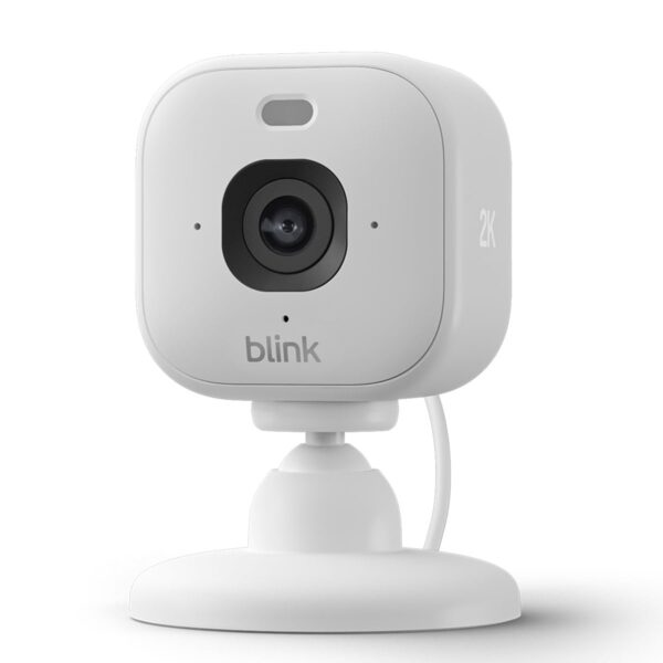 Blink Mini 2K+ Überwachungskamera – 2K-Videoauflösung mit Farbnahtsicht für zuhause