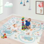 CCLIFE Krabbelmatte 196x176 cm – Rutschfeste Spielmatte für Babys & Kleinkinder – Bild 2