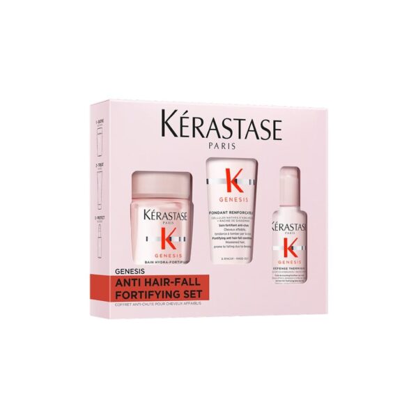 Kérastase Genesis Probierset – Shampoo, Haarspülung & Hitzeschutz für feines, brüchiges Haar gegen Haarverlust