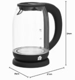FOR ME Glas Wasserkocher 1,7L mit Temperaturwahl & LED – Präzises Erhitzen für Tee & Kaffee – Bild 2
