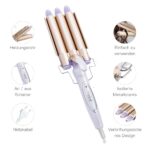Reyke Welleisen 22mm mit 3 Fässern – Keramik Lockenstab für Beach Waves – Bild 2