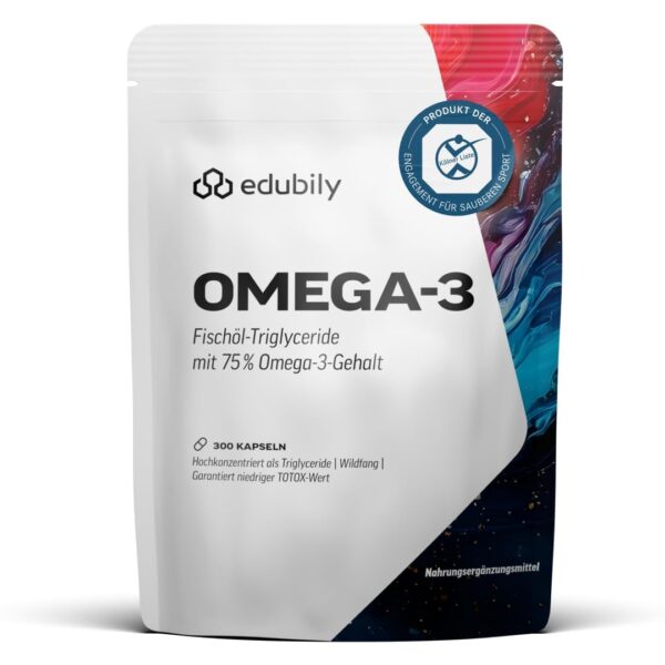 edubily® Omega-3 Fischölkapseln 300er – 70% Omega-3 in pharmazeutischer Qualität
