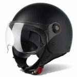 VINZ Duoro Jethelm mit Visier – ECE 22.06 zertifiziert für Motorrad, Roller & Moped