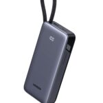 UGREEN Power Bank 20000mAh 45W – Schnellladen mit integriertem USB-C Kabel für Smartphones & Laptops