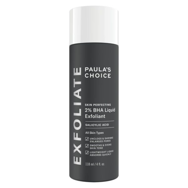 118 ml Paula's Choice Skin Perfecting 2% BHA Liquid Peeling mit Salicylsäure – Porenreinigendes Gesichtspeeling für Mischhaut & fettige Haut
