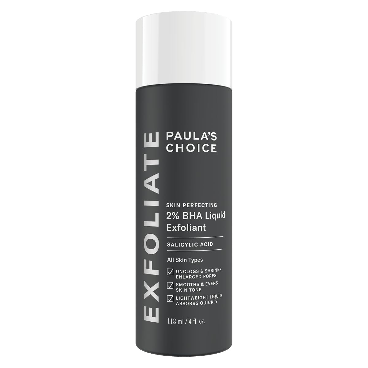 51BiDbnbcJL._SY1200_.jpg 118 ml Paula's Choice Skin Perfecting 2% BHA Liquid Peeling mit Salicylsäure – Porenreinigendes Gesichtspeeling für Mischhaut & fettige Haut – Bild 1