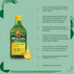 Möller's Omega 3 Lebertran 500 ml mit EPA, DHA & Vitamin A, D, E – Zitrone – Bild 3