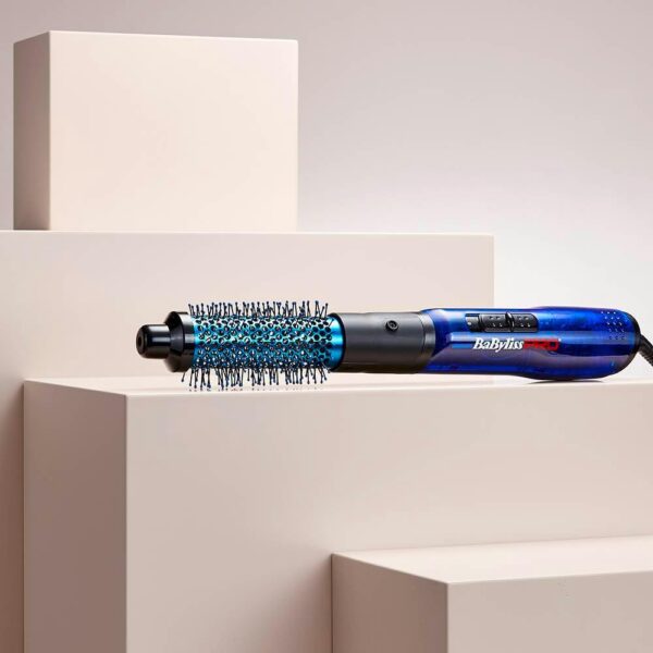 BaBylissPRO Blue Lightning Warmluftbürste 34 mm – Professionelles Styling mit 700 Watt