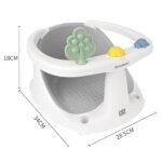 Bebamour Baby Badesitz 6+ Monate – 360° drehbar mit Saugnapf & Spielzeug – Bild 2