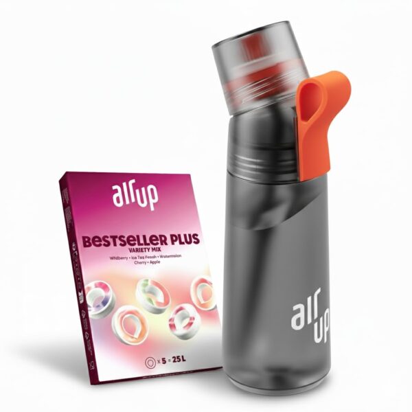 air up® Twist Pro Starter Set 600ml – Aromawasserflasche mit 5 Geschmackspods, zuckerfrei
