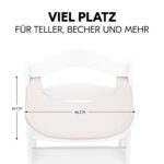 hauck Click Tray Speckle Beige – Hochstuhl Essbrett für Alpha+ & Beta+ mit werkzeugloser Montage – Bild 3