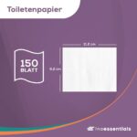 Inoverse Toilettenpapier 3-lagig, 128 Rollen – Premium WC-Papier aus 100% Zellstoff – Bild 3