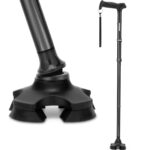 Rehand Gehstock faltbar & verstellbar – ergonomischer Quad-Stock für Senioren & Erwachsene