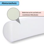 TANYOO Bettkantenschutz 132 cm – Schutzkissen für Babys & Kleinkinder mit rutschfestem Bezug – Bild 4