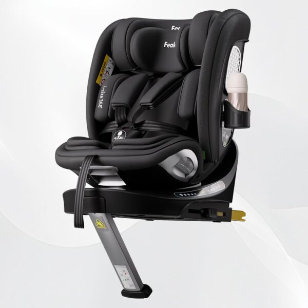 Feakaou Reboarder 360° Kindersitz mit Isofix – 0–12 Jahre, drehbar & mitwachsend