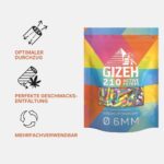 GIZEH RAINBOW Active Filter 6 mm – Aktivkohlefilter Slim 210er Pack für King-Size – Bild 5