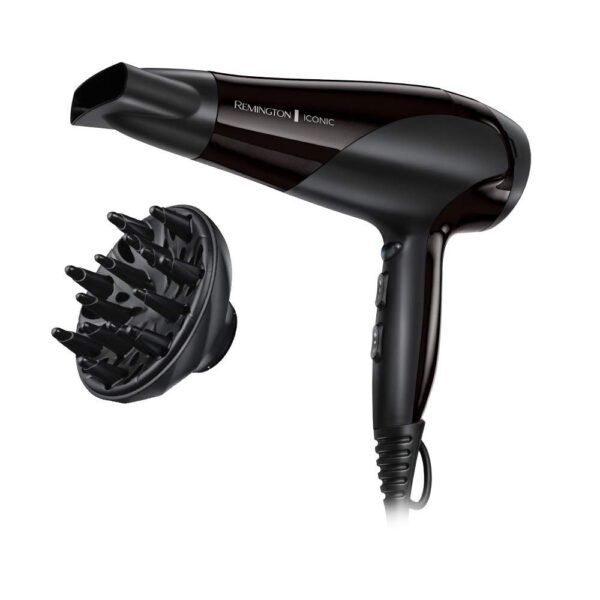 Remington D3198 Ionen-Haartrockner 2200W mit Diffusor & Stylingdüse – schonendes Styling für gesundes Haar