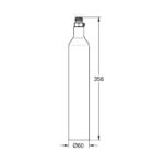 GROHE Blue CO2 Flasche 425g – Sprudelwasser für bis zu 60 Liter – Bild 3
