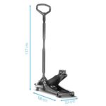 STAHLWERK Hydraulischer Wagenheber 3 t extra flach 73-500 mm – Rangierwagenheber mit Doppelkolben – Bild 11