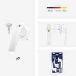ABUS Abschliessbare Fenstergriffe FG200 3er Set – Kindersicherung & Einbruchschutz – Bild 4