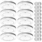 XINDUM Rauchmelder 10er Set – TÜV-zertifiziert mit 10 Jahren Batterie & Magnethalterung