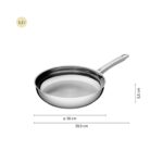 WMF Profi Edelstahlpfanne 20 cm – Induktionspfanne unbeschichtet für alle Herdarten – Bild 2