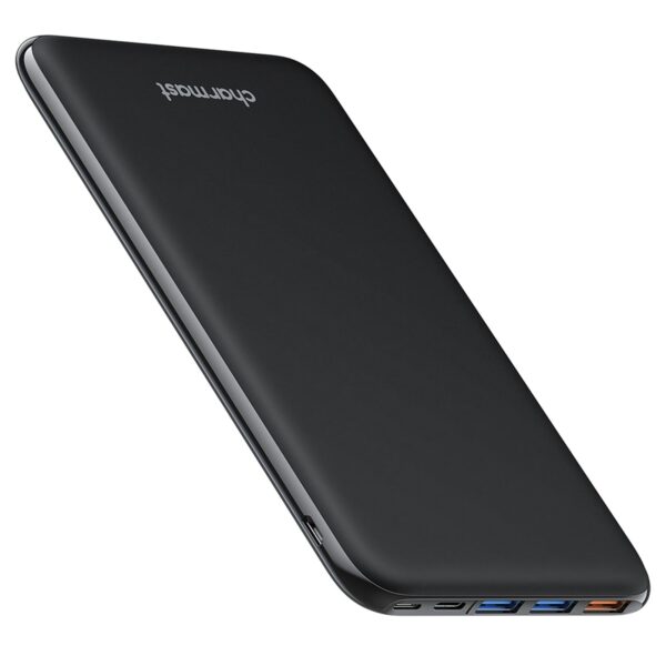 Charmast Power Bank 26800mAh – Slim Powerbank mit USB-C & 4 Ausgängen für iPhone & iPad