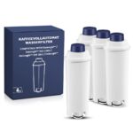 Mutital 4er-Pack Wasserfilter für DeLonghi Kaffeevollautomaten – Premium Filterkartusche