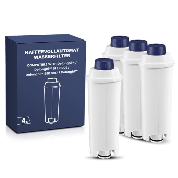 Mutital 4er-Pack Wasserfilter für DeLonghi Kaffeevollautomaten – Premium Filterkartusche