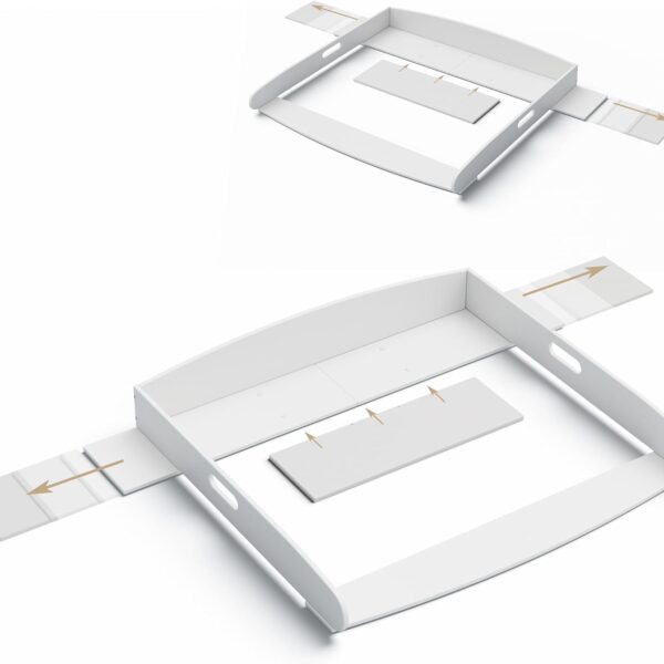 Heldenzimmer Wickelaufsatz für IKEA Hemnes & Malm Kommode – 85 cm breit, kippsicher