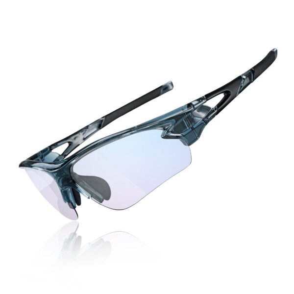 ROCKBROS Photochromate Sportsonnenbrille mit UV400 – Selbsttönend für Radfahren & Laufen