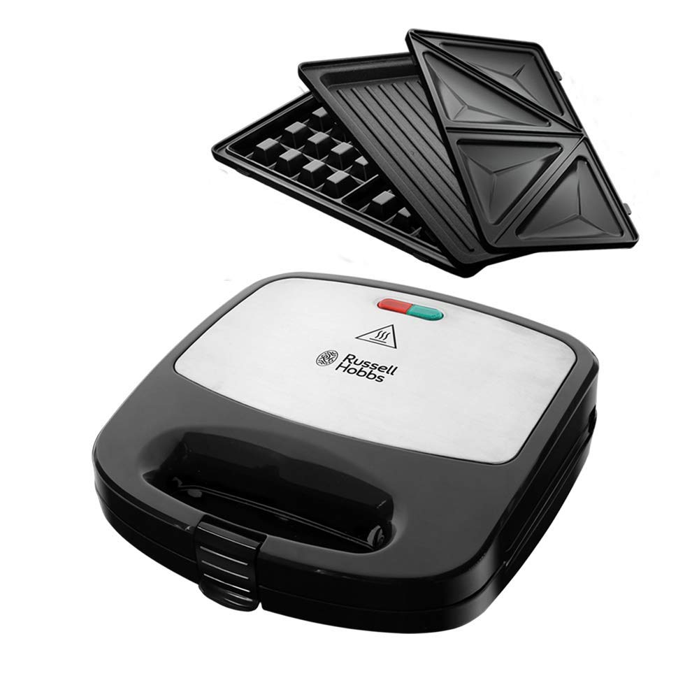 51a1yyvjGnL._SY1000_.jpg Russell Hobbs Fiesta 3-in-1 Multifunktionsgerät – Sandwichmaker, Waffeleisen & Kontaktgrill – Bild 1