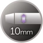 Remington Mini Pro Lockenstab 10 mm mit Keramik-Turmalin-Beschichtung – Spirallocken & enge Afro Locken, CI6X10 – Bild 3