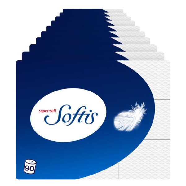 Softis 4-lagiges Toilettenpapier 90er Pack – Premium Weichheit mit Softkammer-System