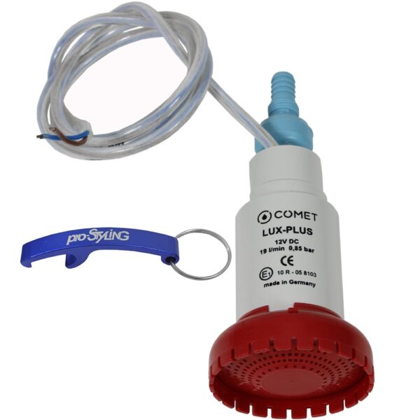 Comet LUX-PLUS Tauchpumpe 19 L/min 12V – Wasserpumpe mit Rückschlagventil für Wohnmobil & Caravan