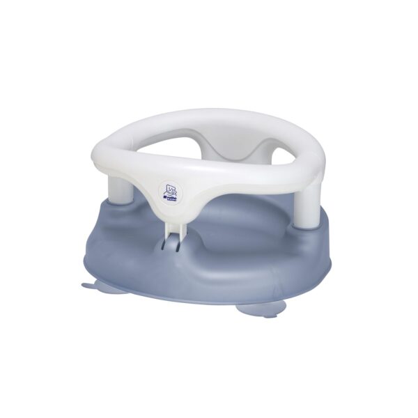 Rotho Babydesign Badewannensitz Blau – Rutschfester Badesitz mit Kindersicherung für 7–16 Monate