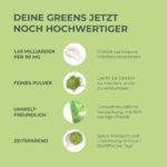 Primal Harvest Super Greens Pulver mit 27 Pflanzenstoffen – Spirulina & Weizengras, 30 Portionen – Bild 5