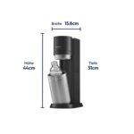 SodaStream DUO Wassersprudler Titan – mit Glas- & Kunststoffflasche – Bild 3