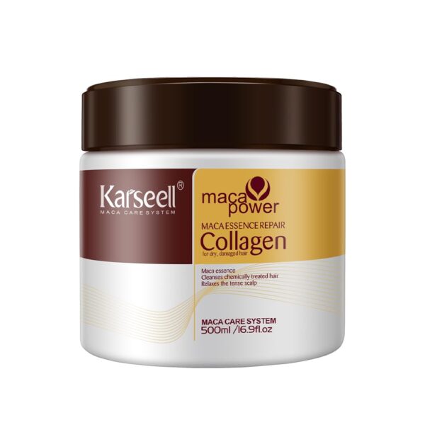 Karseell Kollagen Haarmaske 500ml – Tiefenreparatur mit Arganöl für geschädigtes Haar