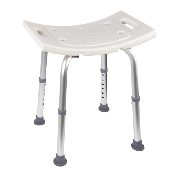 Ez2Care Duschhocker höhenverstellbar 37,5–49,5 cm – Stabiler Badhocker bis 136 kg