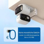 Tapo C246D WLAN Überwachungskamera Aussen – Dual-Objektiv 2K mit Smart Tracking & KI-Erkennung – Bild 2