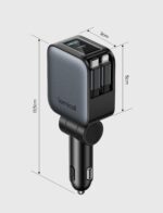 Lamicall 4-in-1 KFZ-Ladegerät 75W – 36-45W Schnellladung mit einziehbarem USB-C-Kabel – Bild 8