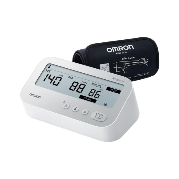 OMRON X4 Connect AFib – Oberarm-Blutdruckmessgerät mit Vorhofflimmern-Erkennung & App