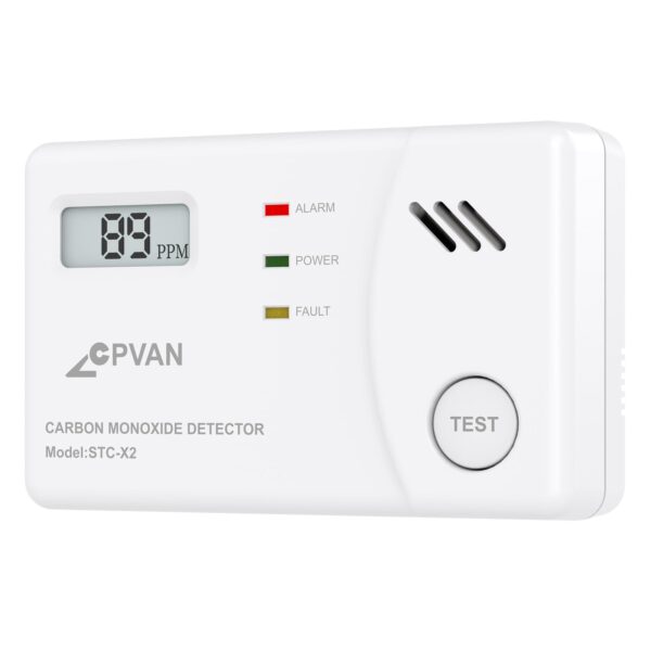 CPVAN Kohlenmonoxid Melder mit 10-Jahres-Sensor – TÜV Zertifiziert & LCD-Display