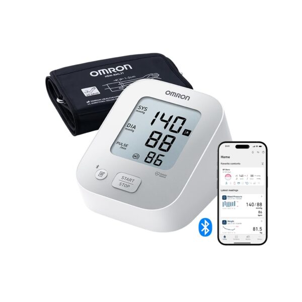 OMRON X2+ Connect Oberarm-Blutdruckmessgerät – Klinisch validiert mit Bluetooth & App