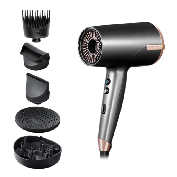 Remington ONE Haartrockner D6078 mit Ionengenerator & 5 Aufsätzen – 2.000 W Profi-Trockner für schnelles, frizz-freies Styling
