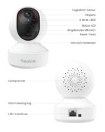 Reolink E1 Pro 5MP WLAN Überwachungskamera mit Auto-Tracking – Intelligente Indoor IP Kamera – Bild 9