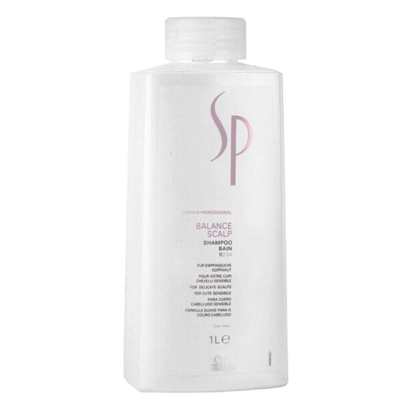Wella SP System Professional Balance Scalp Shampoo 1 L – Sanftes Kopfhautshampoo für sensible Kopfhaut