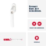 ABUS Abschliessbare Fenstergriffe FG200 3er Set – Kindersicherung & Einbruchschutz – Bild 2
